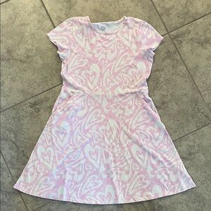 Wonder Nation Pink and White Heart Dress